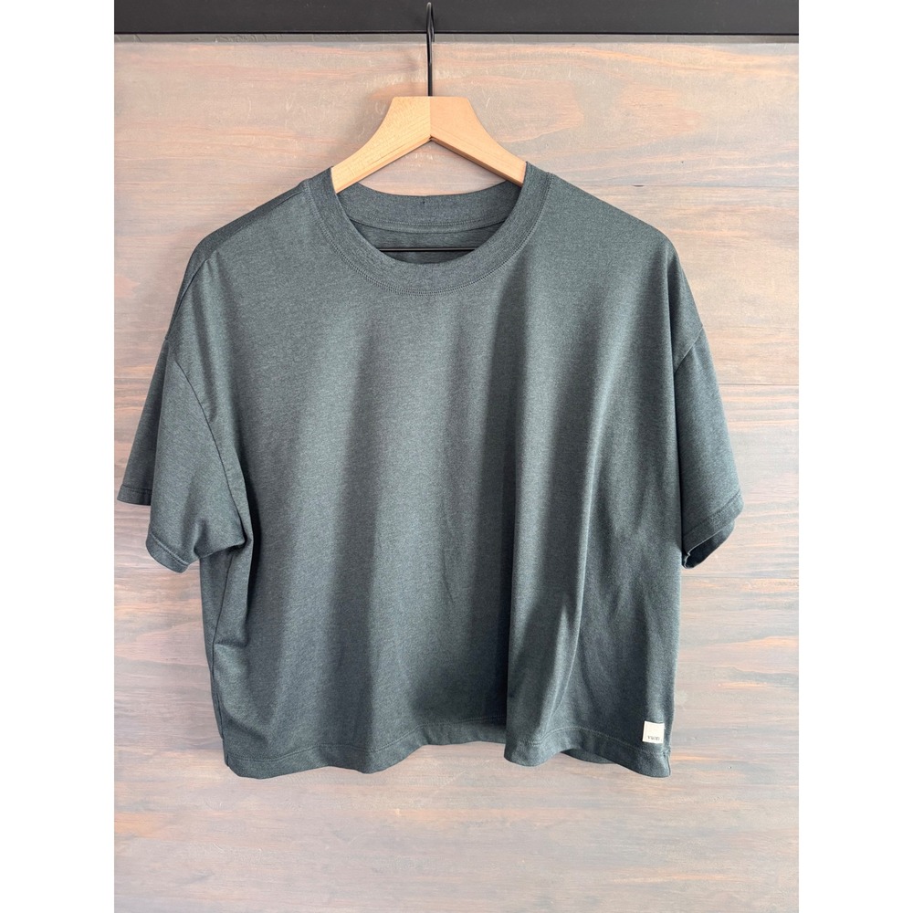 Vuori Energy Tee Womens Large Green Heather Oversized T-Shirt VW1011